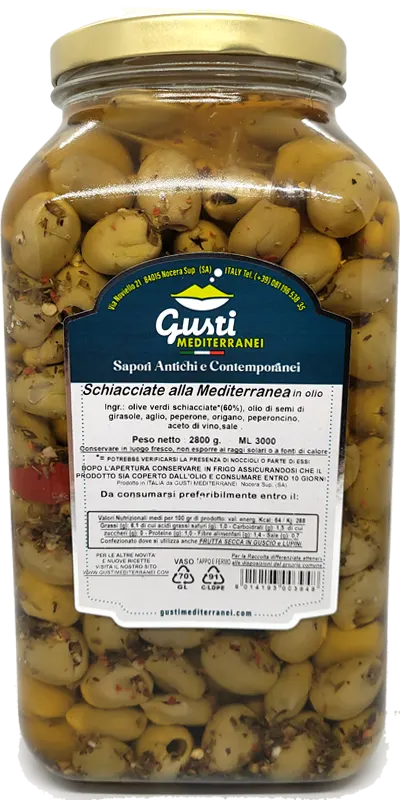 SCHIACCIATE ALLA MEDITERRANEA 3000 ML