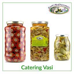 Denominata “Catering Vasi” è la nostra linea in vetro delle nostre specialità pensata per le attività o per l’organizzazione di catering.
